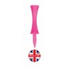 Golf Tees Plastic Castle Pink 57mm (2 1/4") 