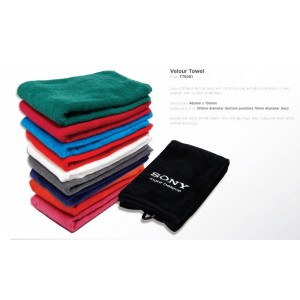Tri Fold Luxury Velour Golf Towel - Embroidered or Printed
