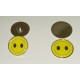 Twin Grin Metal Golf Ball Markers with spike or flat