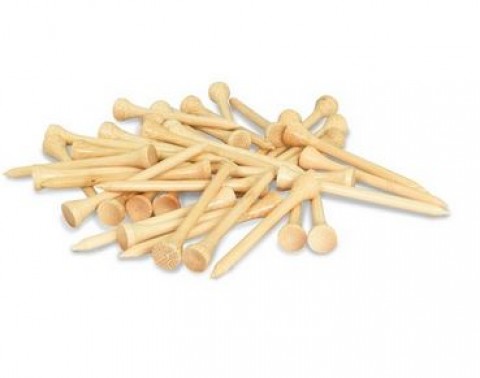 Bamboo Natural Golf Tees In Bulk 54mm / 70mm / 83mm