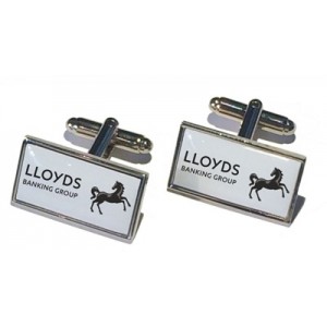 Personalised Cufflinks With Large Rectangular Face