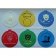 Round Plastic Golf Bag Tags One Colour Print- 1 Side