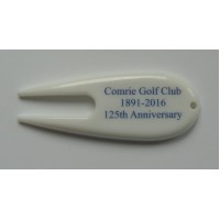 White Plastic Pitch Mark Repair Tool - Printed 2 or More Colours